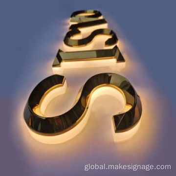 Custom 3D Metal Letter Signs with LED 3D LED Metal Channel Letter Supplier